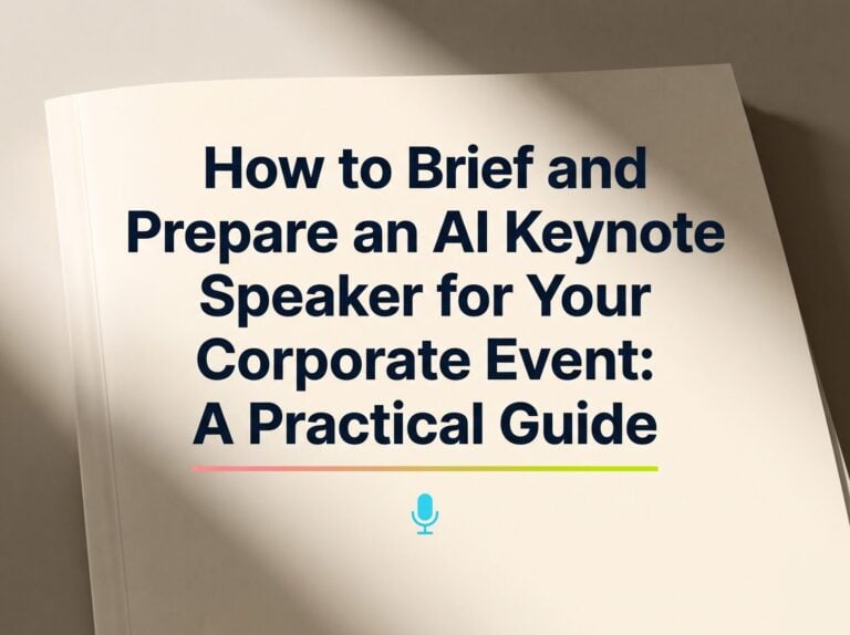 How to Brief and Prepare an AI Keynote Speaker for Your Corporate Event: A Practical Guide