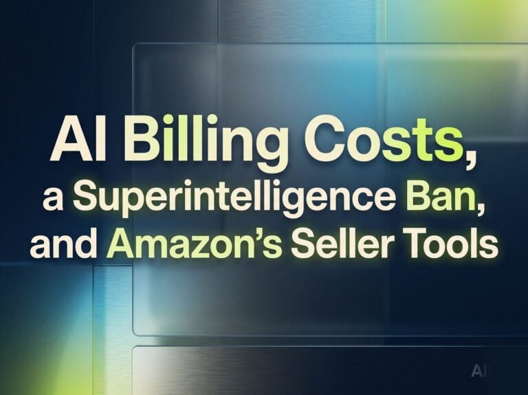 AI Billing Costs, a Superintelligence Ban, and Amazon’s Seller Tools